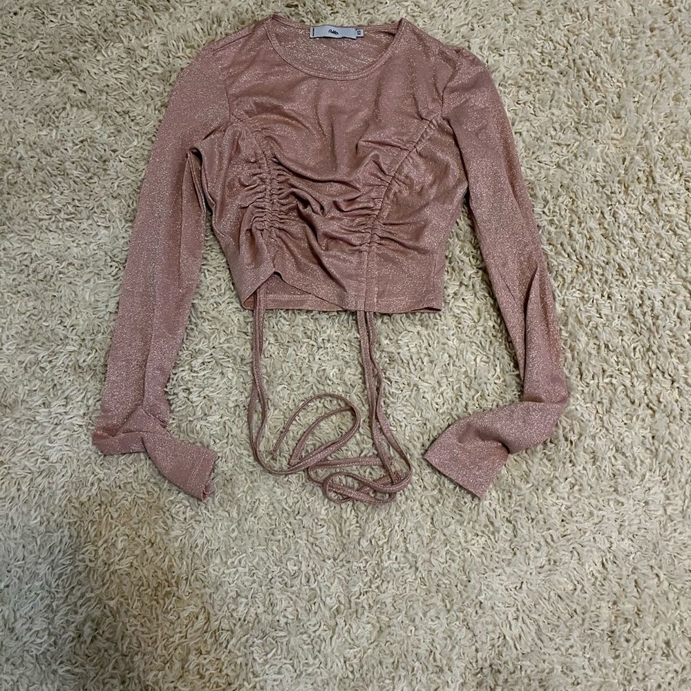 Adika cropped ruched long sleeve size xs